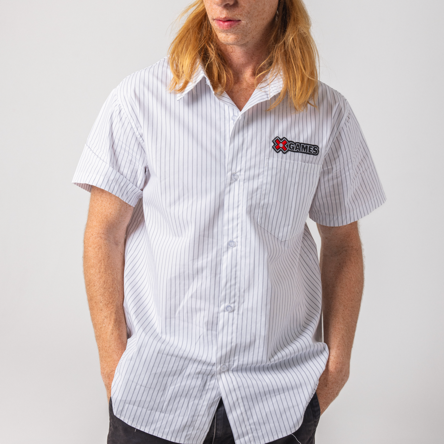 #19 Striped Button Up Shirt