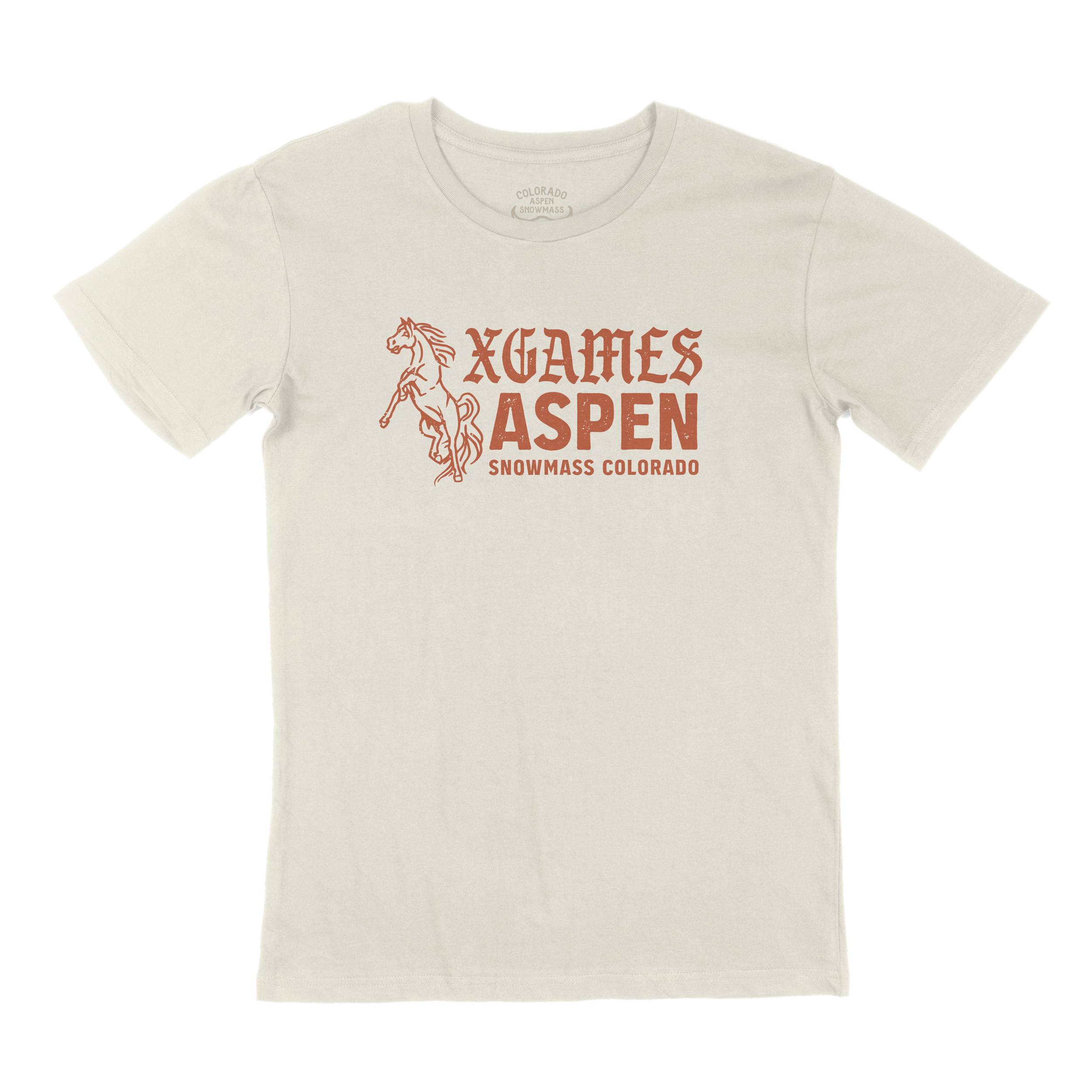 #14 Aspen 2025 Horse Logo Tee - Cream
